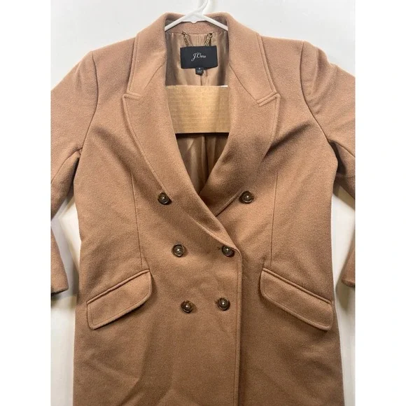 J Crew Coat Womens 8P Petite Italian Wool Cashmere - Picture 4 of 13